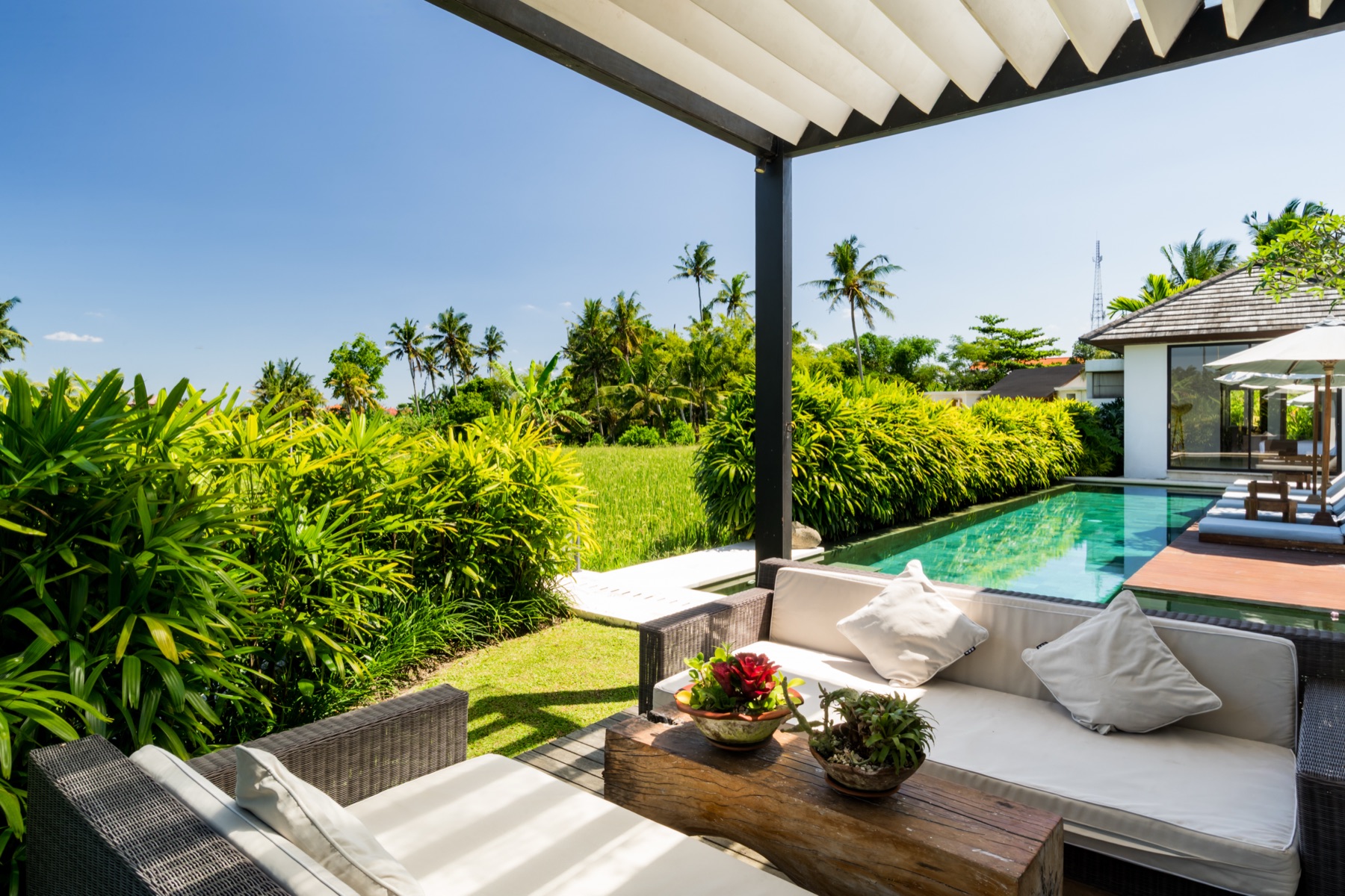 Sun deck and loungers
